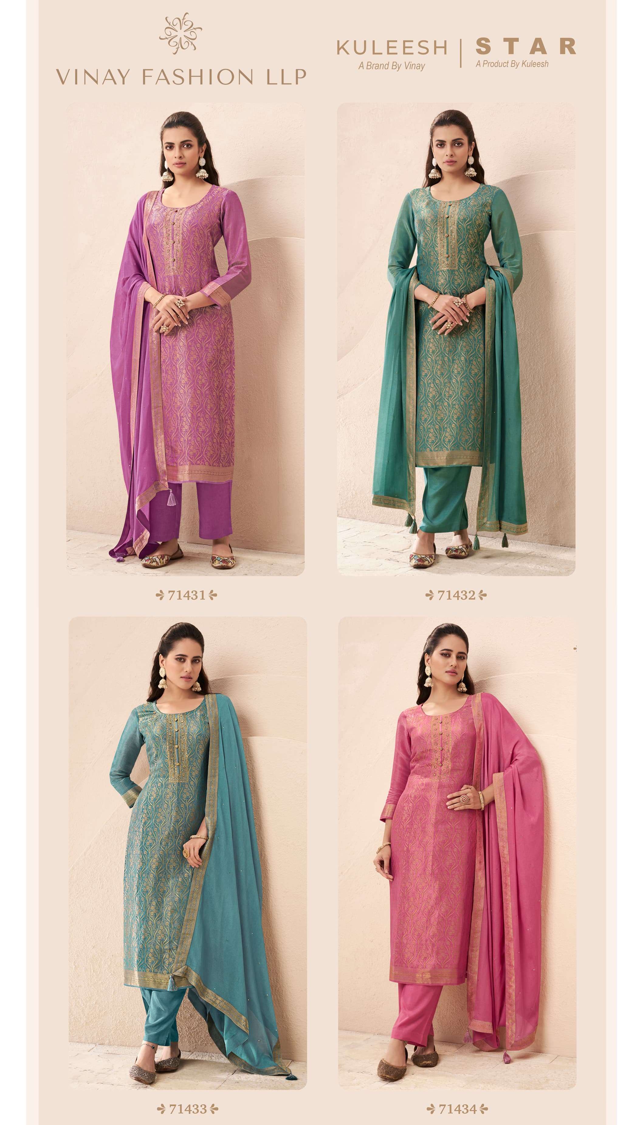 Kuleesh-Star-Vinay Fshion-Asliwholesale-z-Catalogue